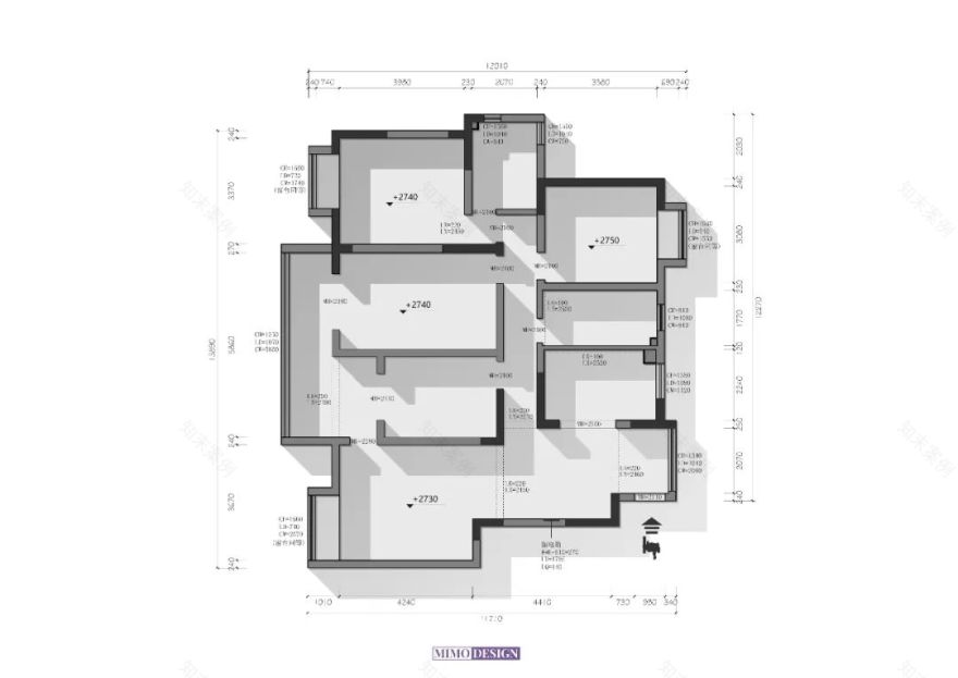 150㎡拆迁安置房变身高级极简风住宅丨中国泰州丨MIMODesign-360