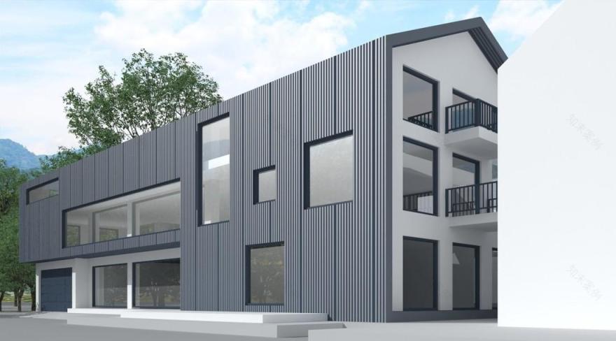 工厂改民宿设计 | 50 元/㎡特价自建房别墅设计-28