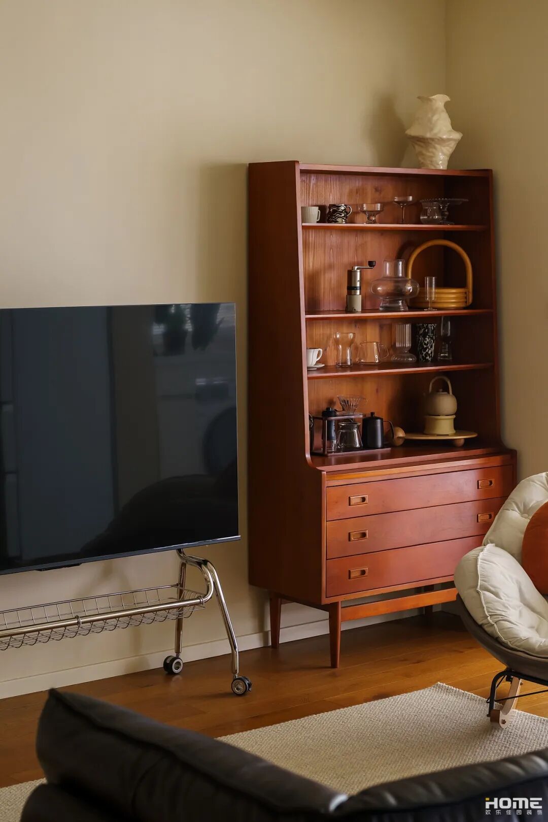 佳园实景|橘芷|黄金时代X100㎡中古风，一眼crush的治愈小家，复古微甜刚刚好~-36