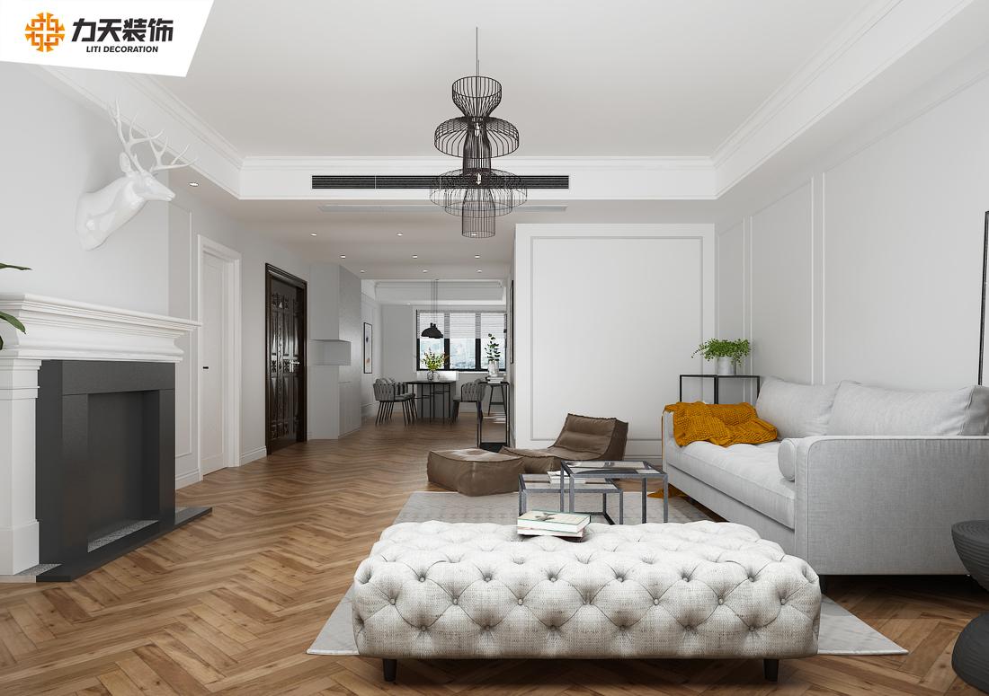 
石家庄168㎡荣盛华府北欧风格设计 -1