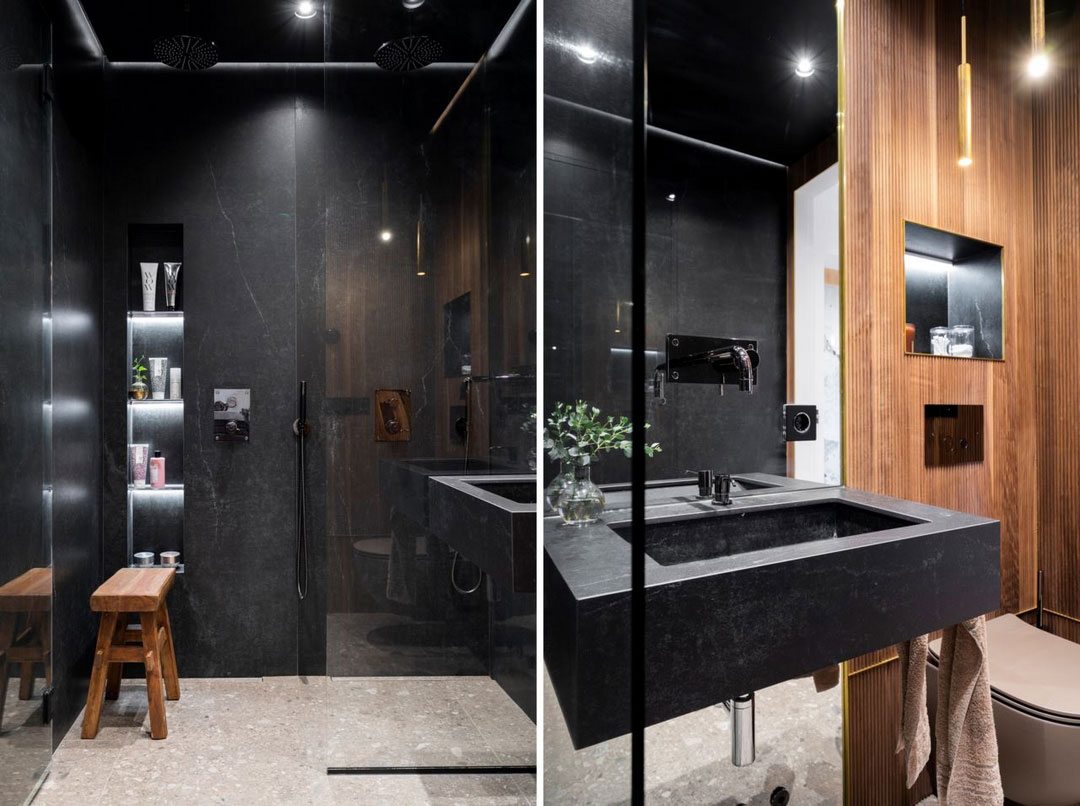 斯德哥尔摩独特公寓 | 黑白装饰的视觉冲击-24