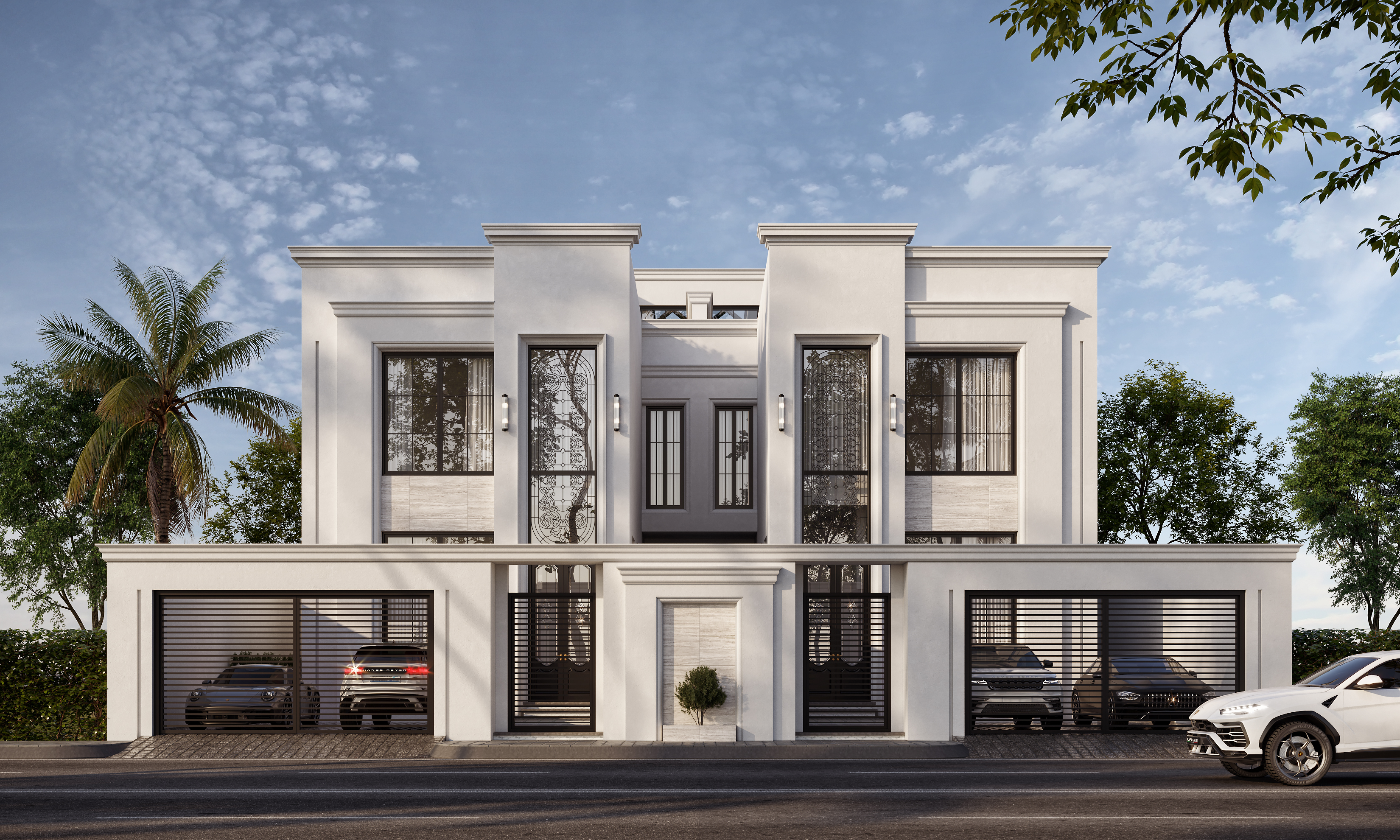 Neo Classic Twin House in KSA-1