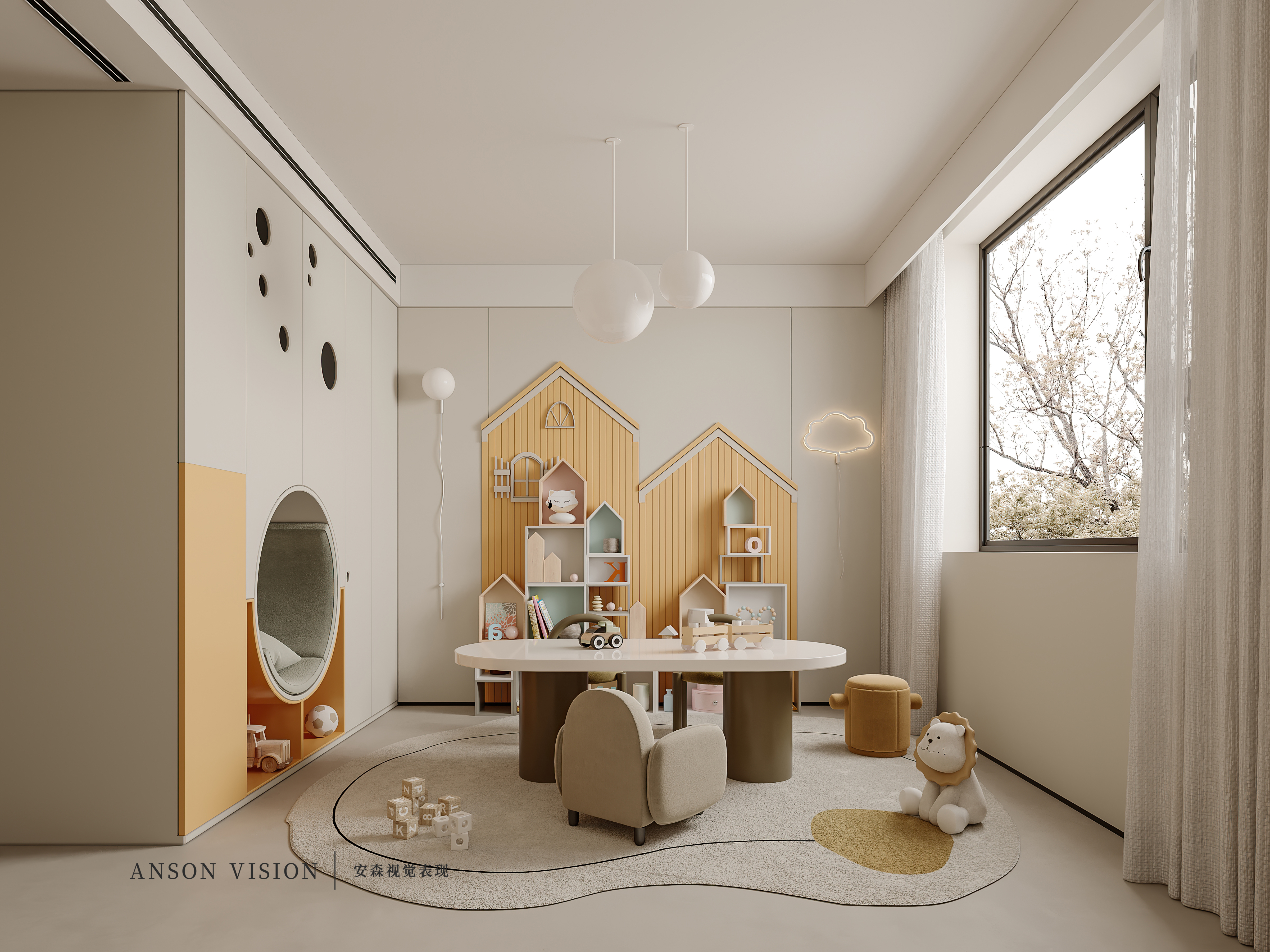 现代别墅多空间表现丨Ansonvision·蒙头睡-18