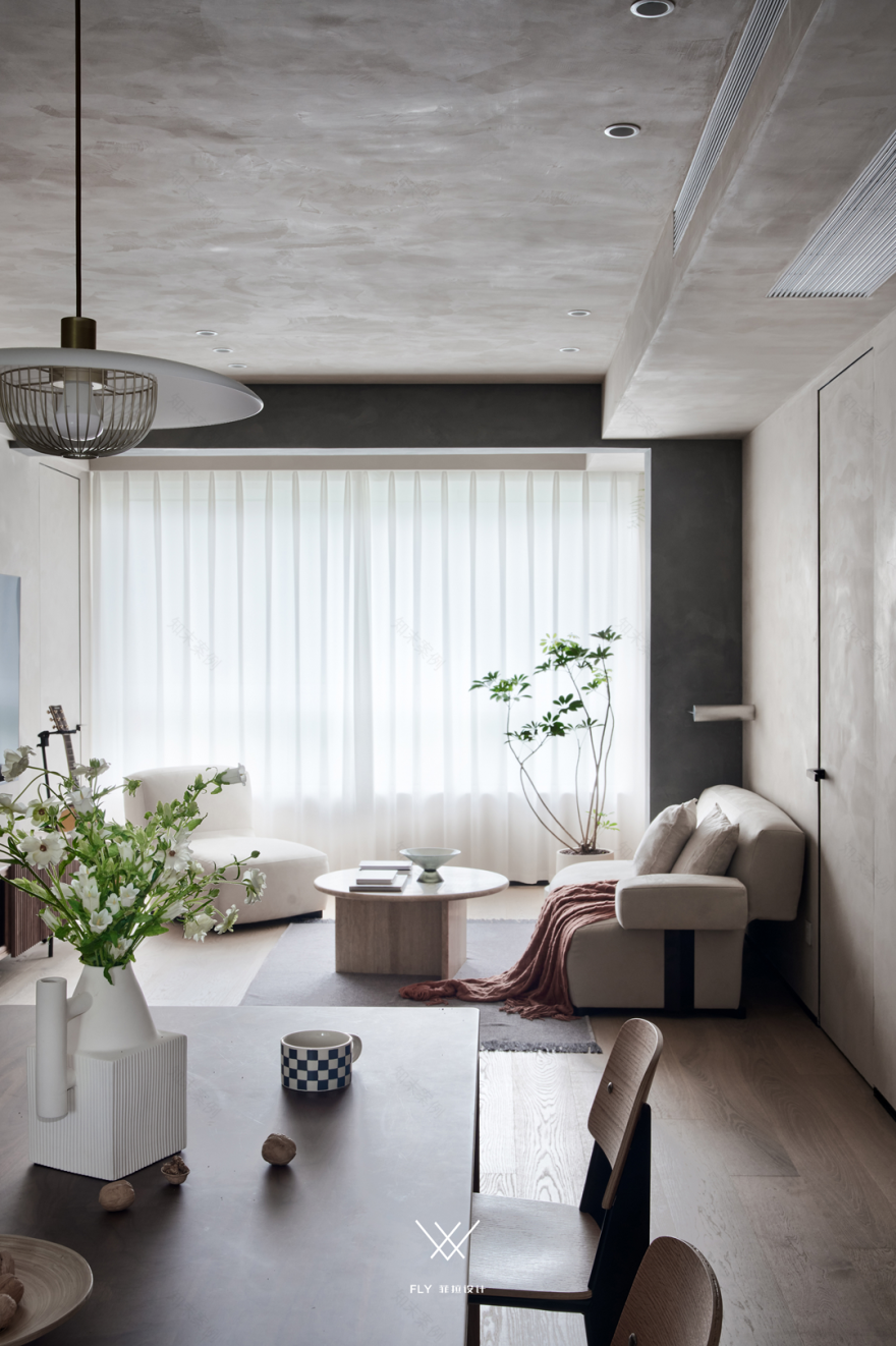 奶油色+巧克力色,温柔与克制的魅力空间丨中国杭州丨菲拉设计-37