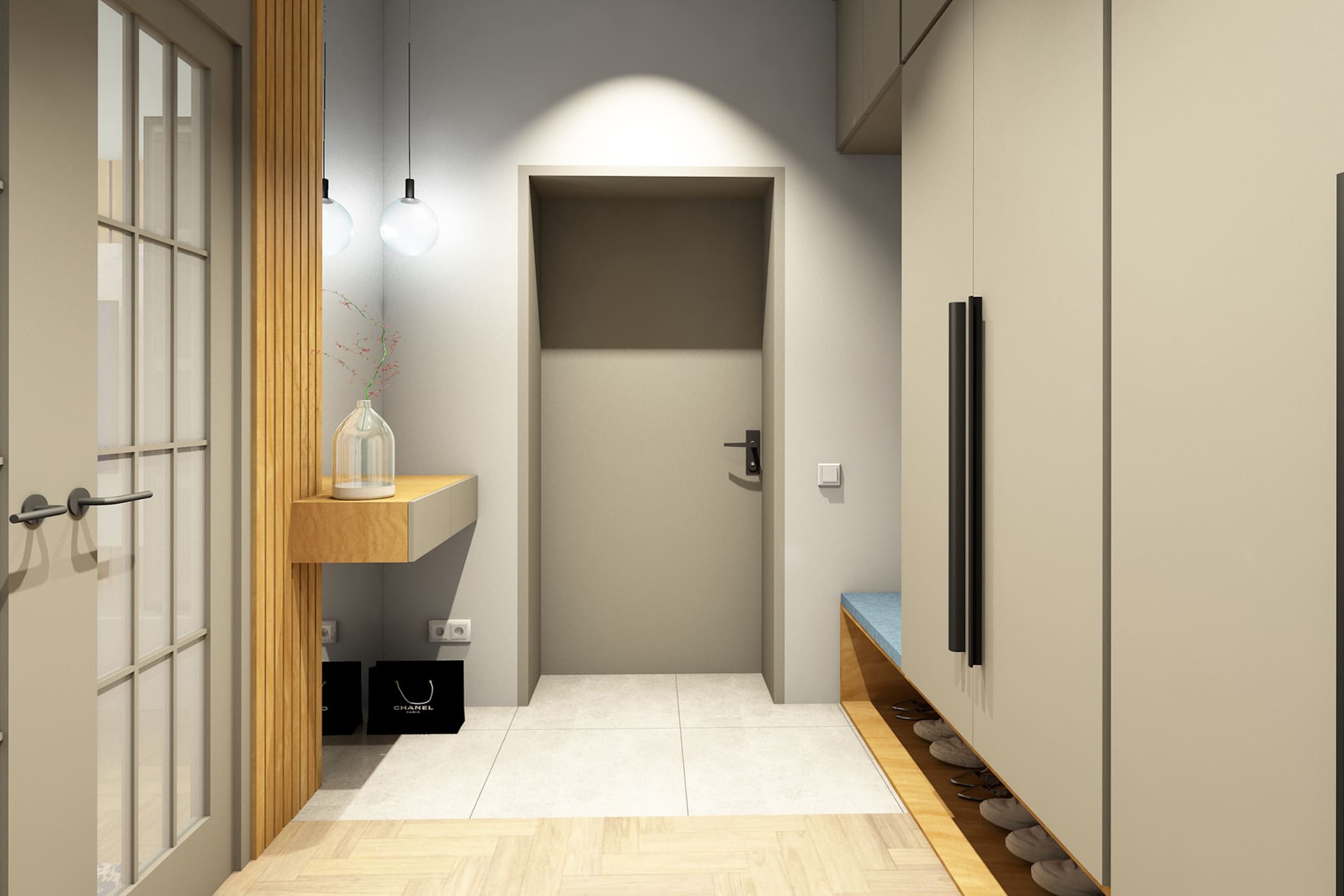 Modern interior in an old house-5