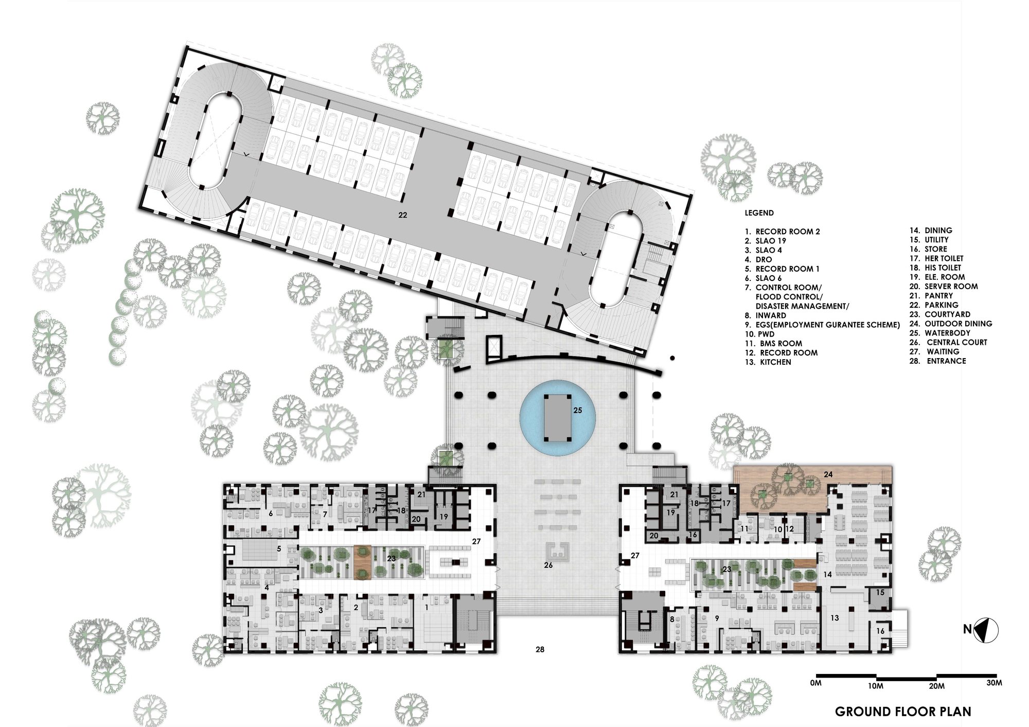 Collector 办公室，取代旧集群的新型办公  Sunil Patil And Associates-15