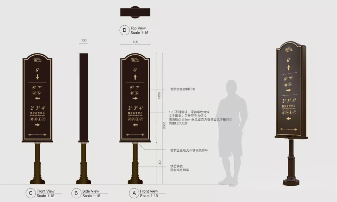 协信星澜汇 | 欧式风格导视系统设计-17