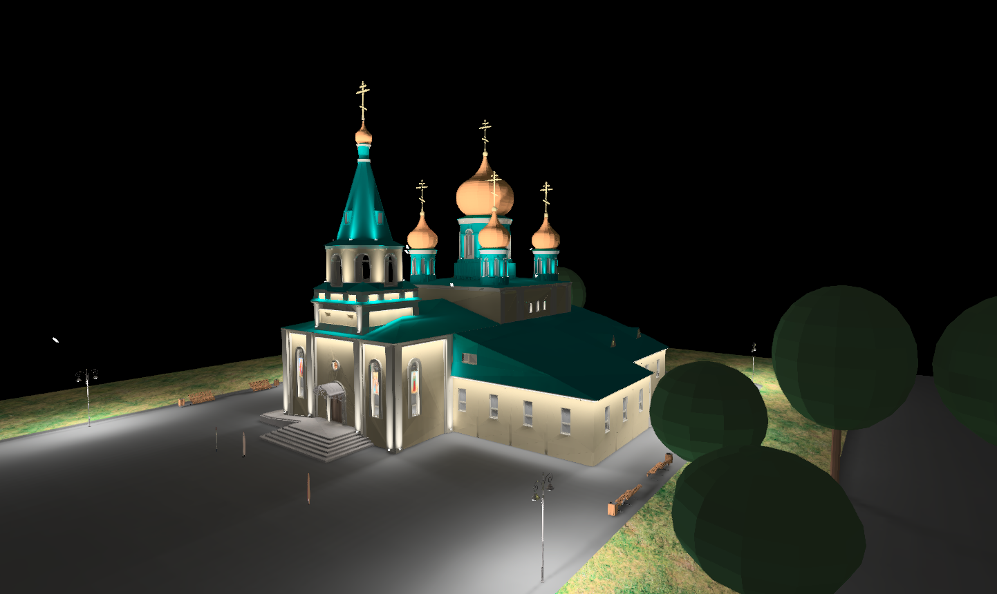 Проект подсветки храма-2