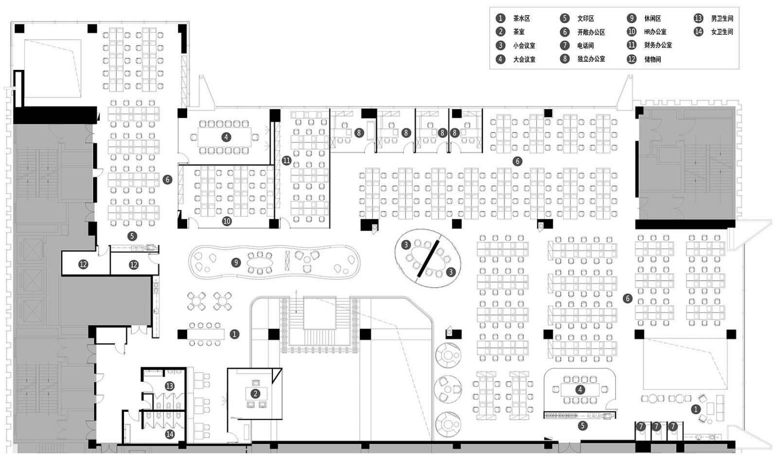 北京“百融云创”科技公司总部办公室  优景室内设计-27