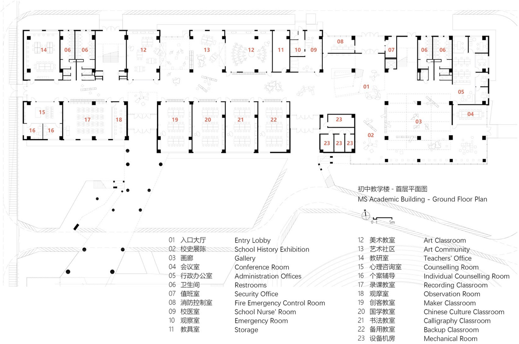 润唐中学丨中国河北丨和立建筑实践-111