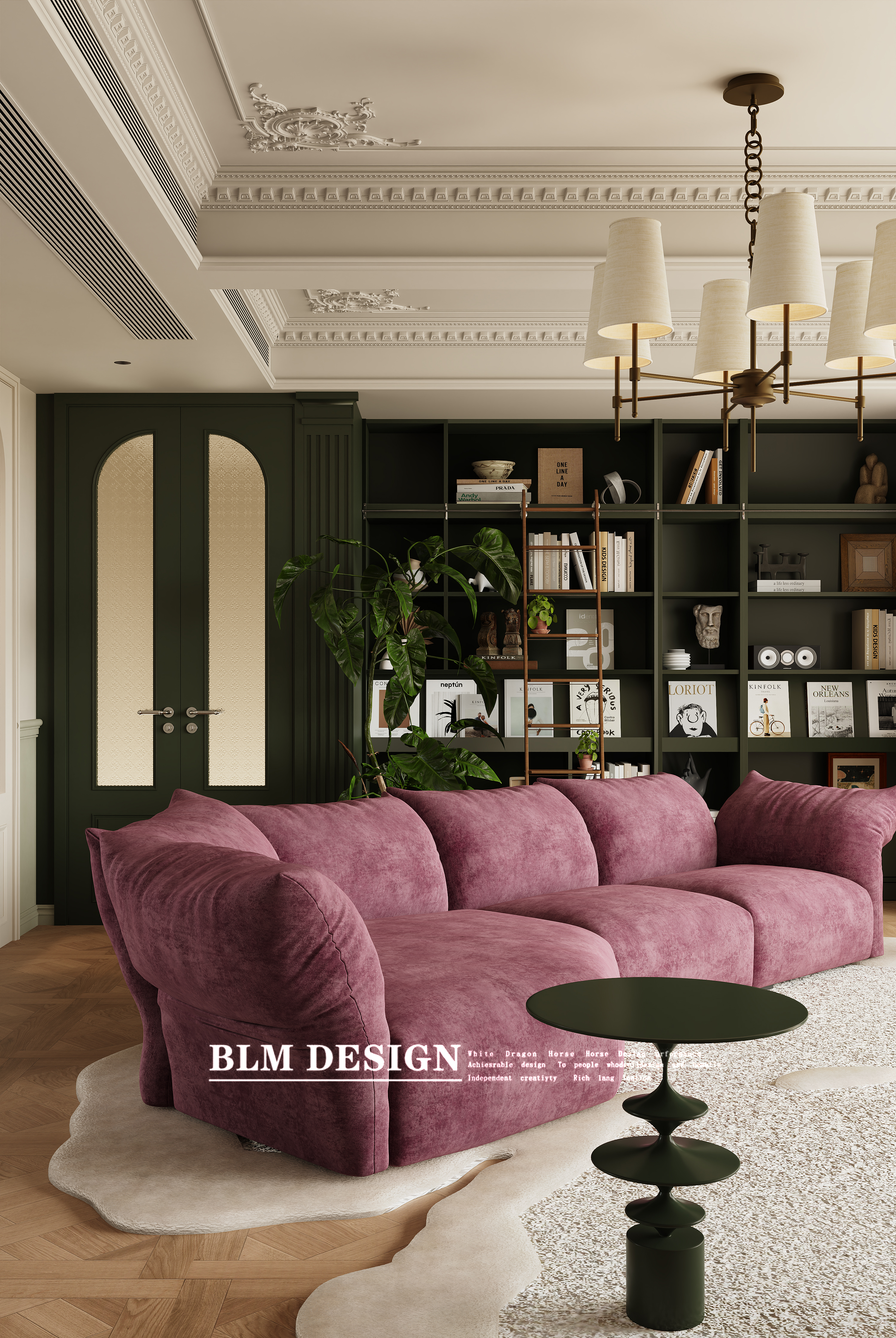 法式复古装修效果图案例-2