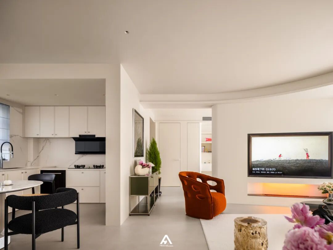 南昌阿鹤设计|自带清凉感的家，淡彩绿意~-18