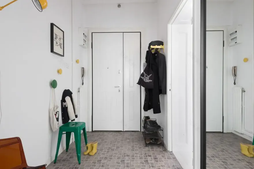 砖拱卧室的活力黄 | 打破中性空间的完美平衡-27