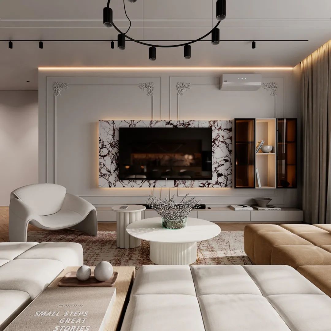 简约轻奢大平层设计丨BODES Studio-7