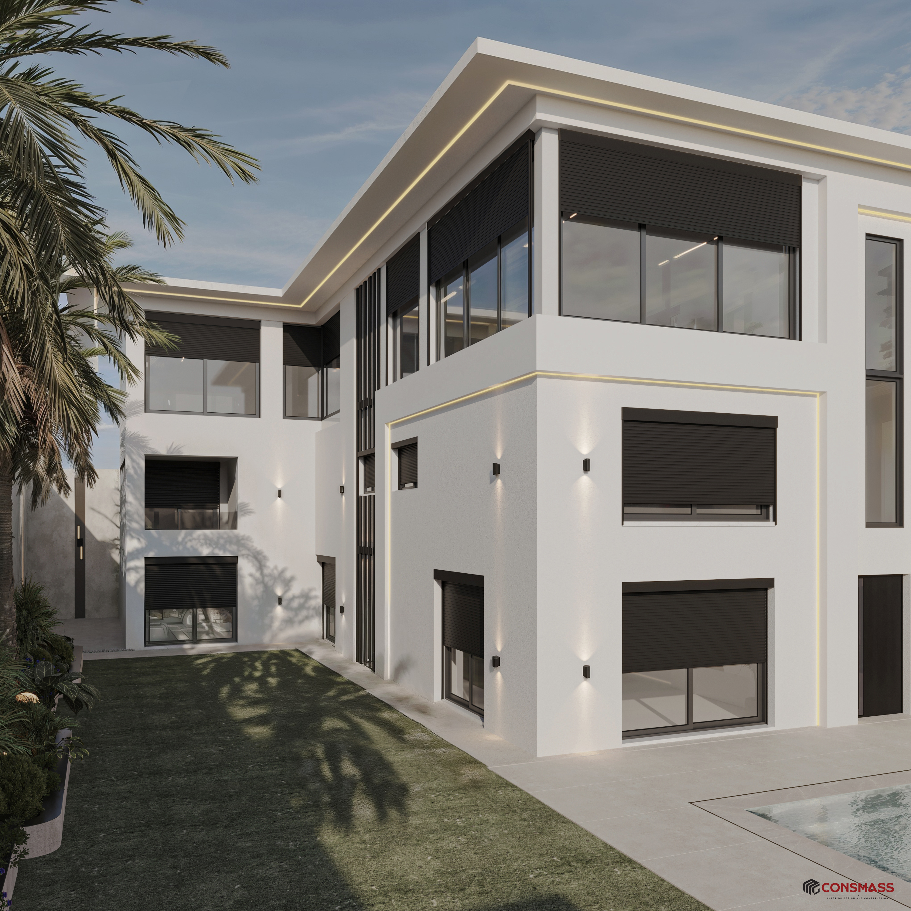 景观设计及别墅立面设计丨埃及-6