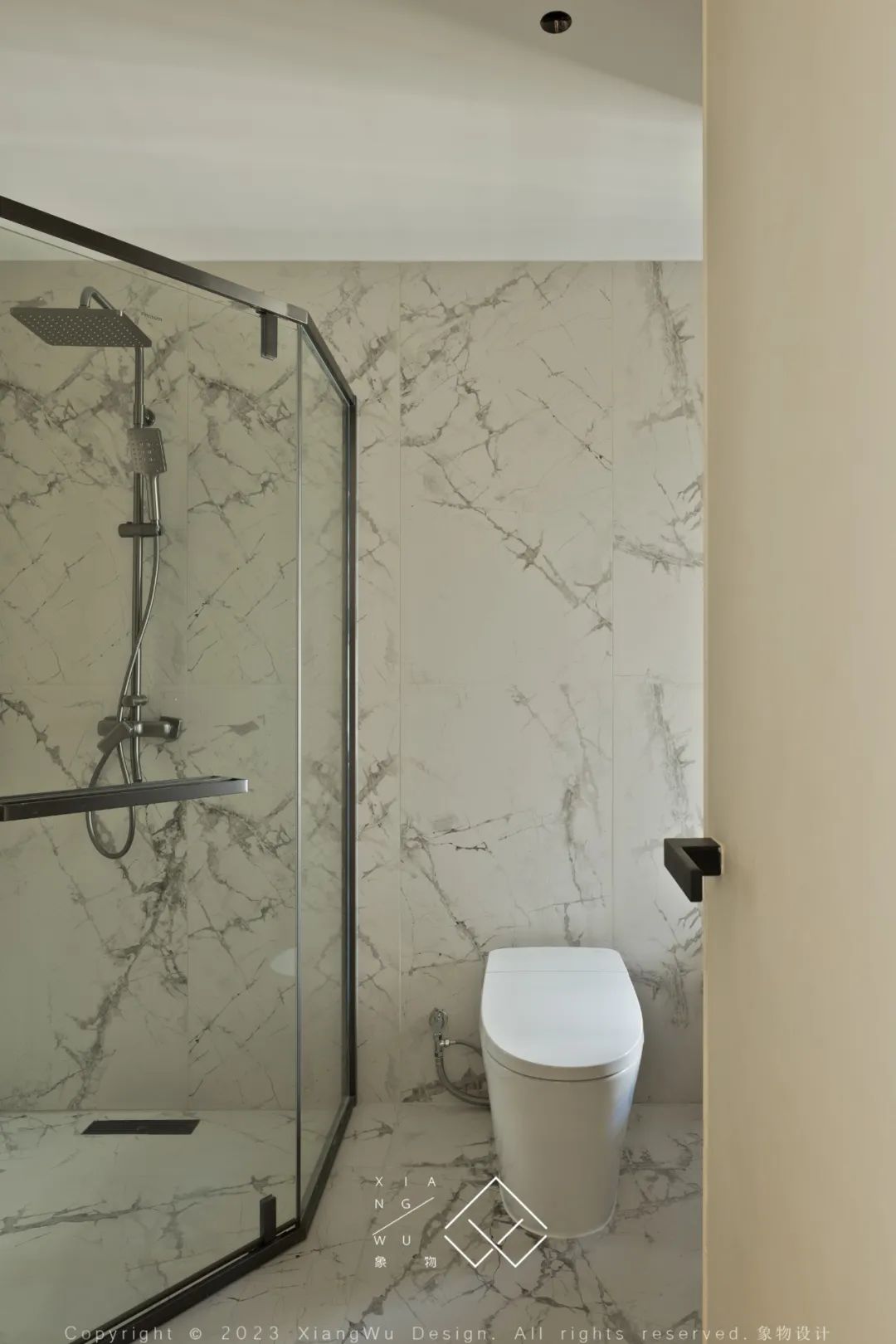 奶油色调的简约诗意空间丨中国常州丨象物设计-60