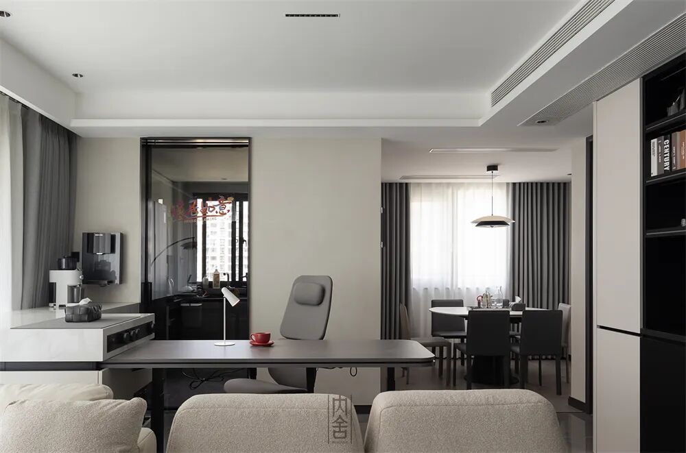 内舍软装丨125㎡现代风四室改两室，放大视野，实现储物自由！-24