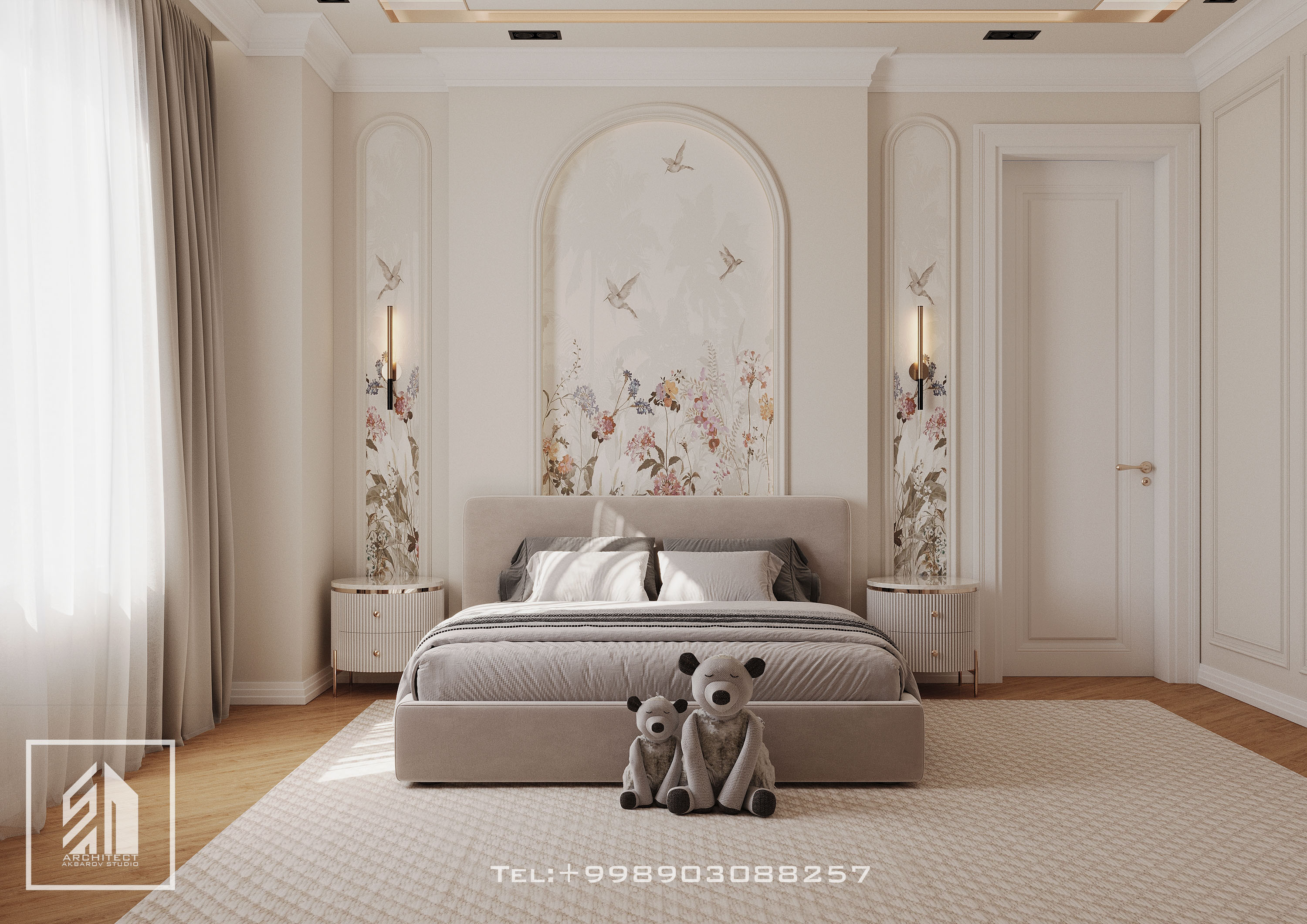 Girls room neoclassical design-0