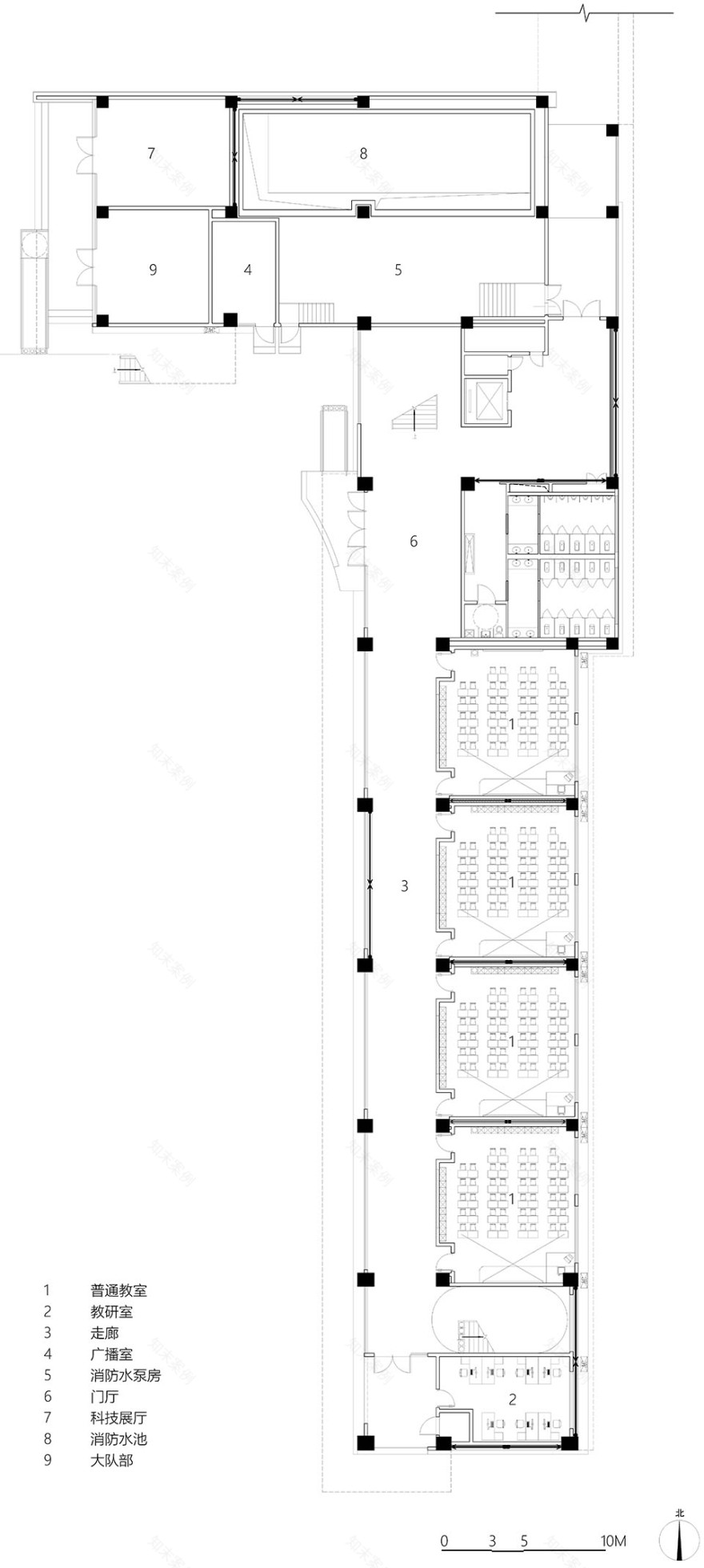 西安市未央路小学综合楼建设项目丨中国西安丨中国建筑西北设计研究院有限公司屈培青工作室-99