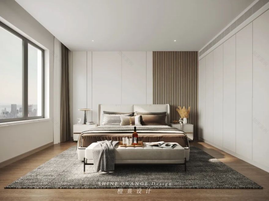 《海鲸》橙熹设计打造 160m²通透质感婚房,极简风格诠释生活美学-49
