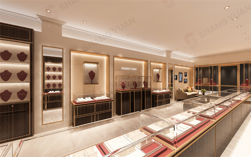 790 square feet Luxury Jewelry Store Interior Design 3D-5