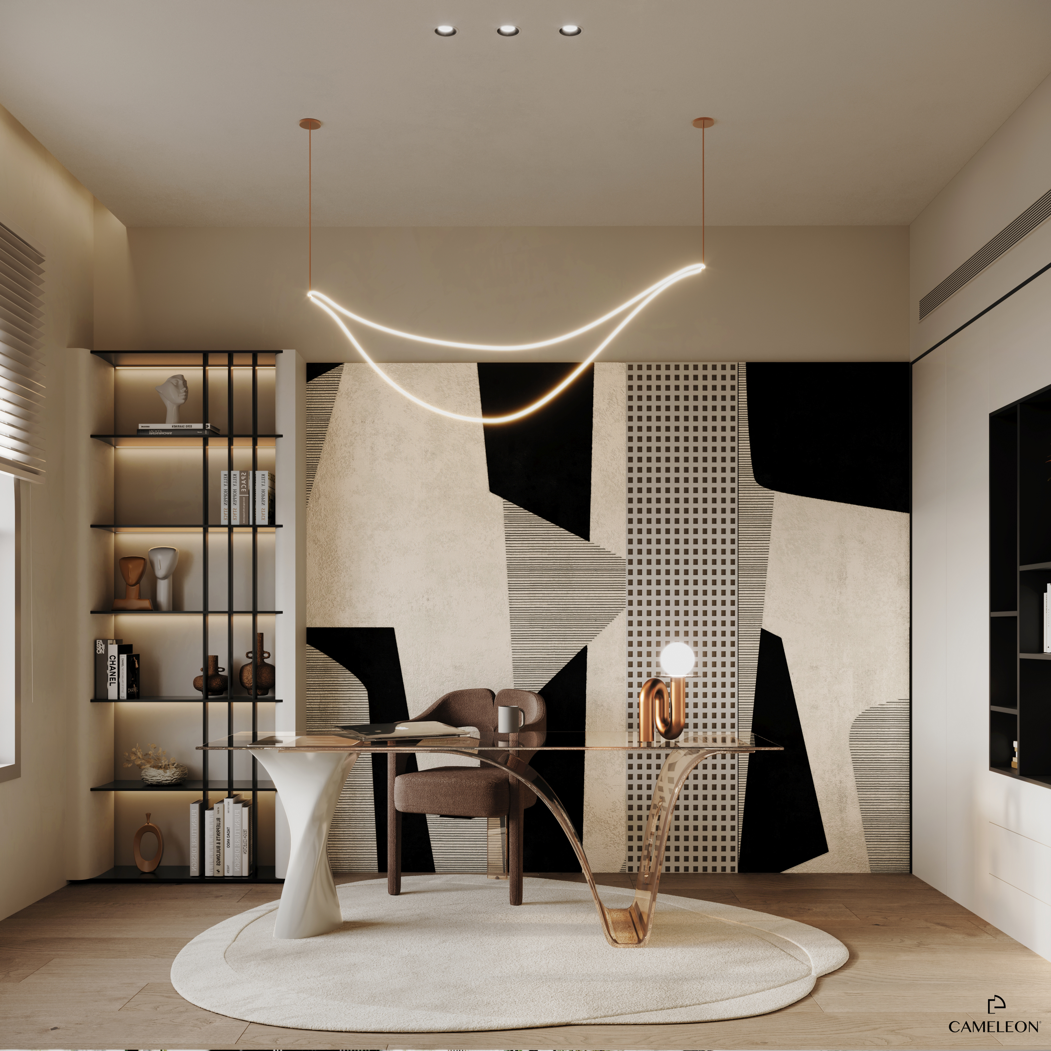 home office (Shoreline apartment palm Jumeirah)-1