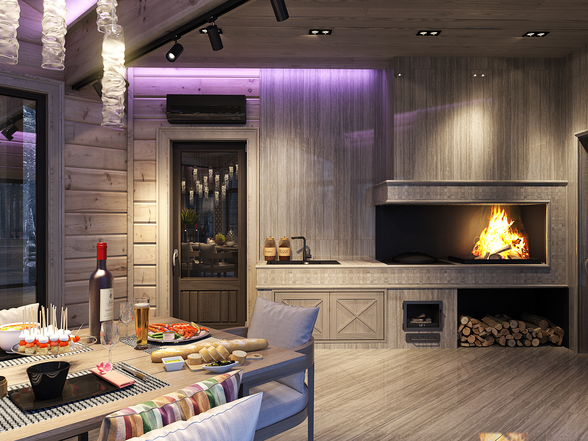 芬兰豪华木屋放松区设计丨芬兰 HONKA 公司-3