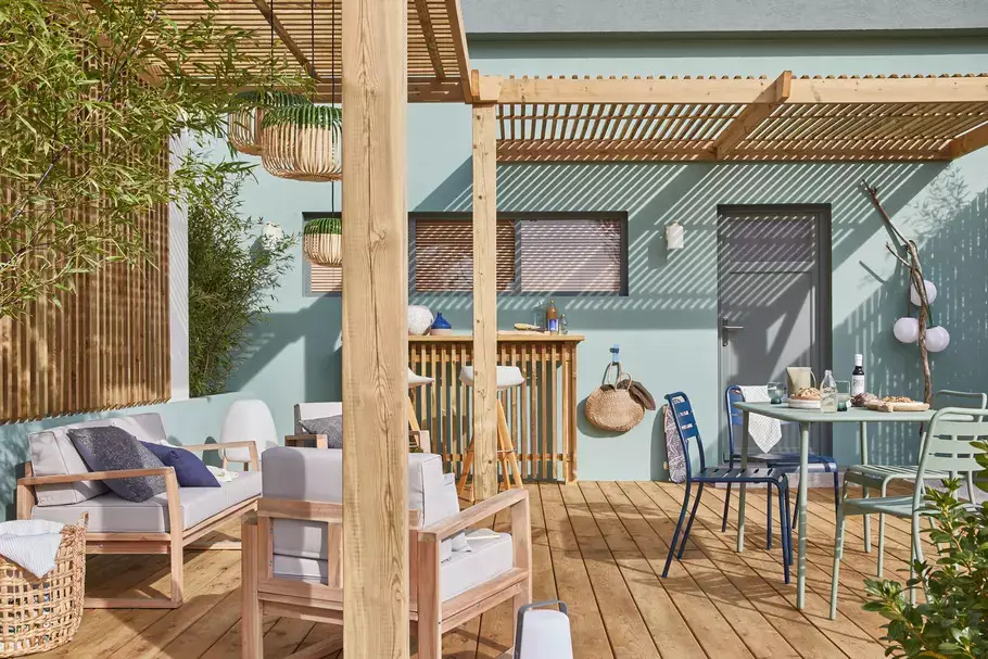 庭院禅意木制凉亭，打造家的美丽景致-6