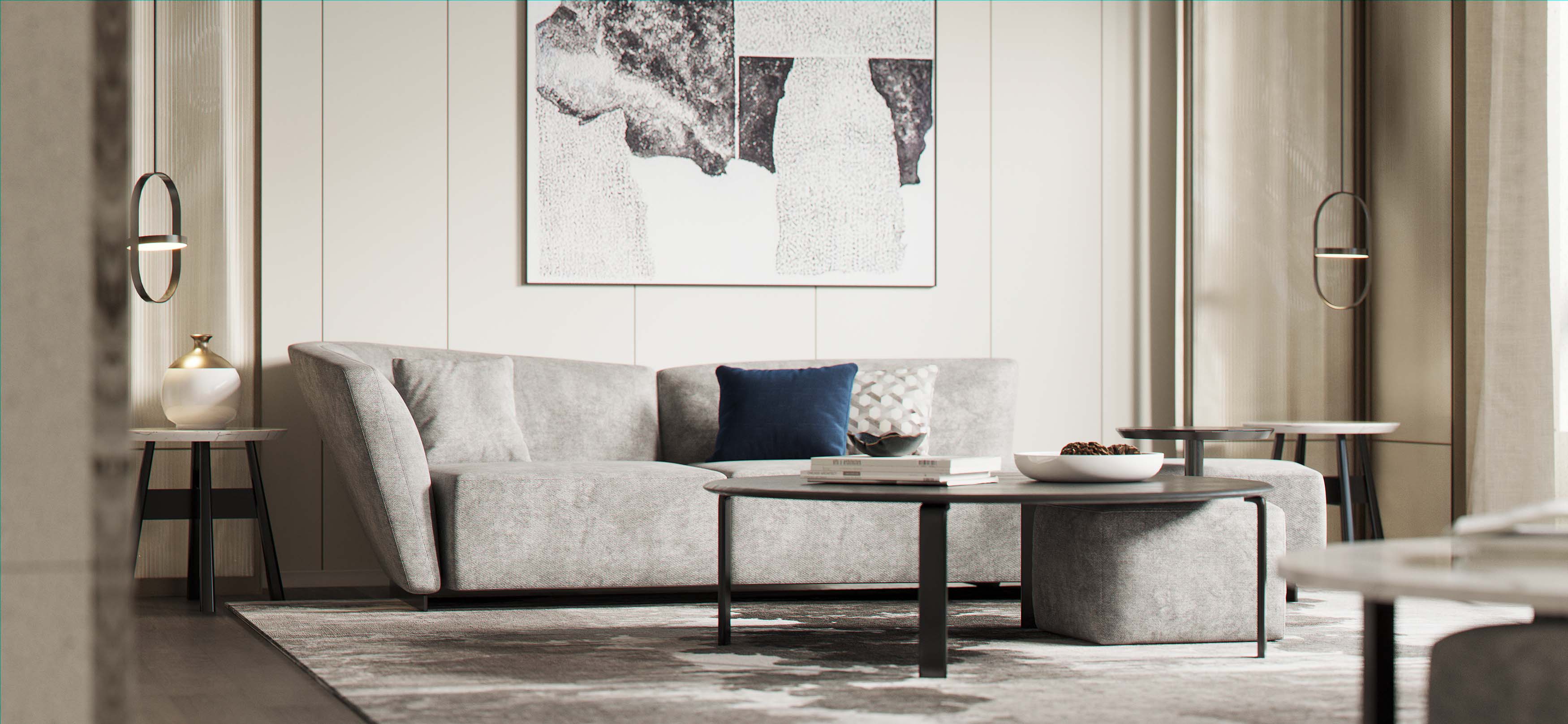 现代简约风办公空间设计丨中国沈阳丨沈阳水滴设计效果表现工作室-7