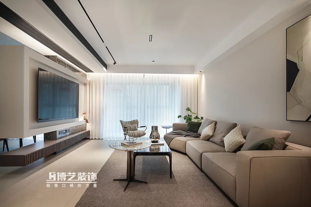 奶油风河畔名邸,春日浪漫居家空间丨博艺装饰-66