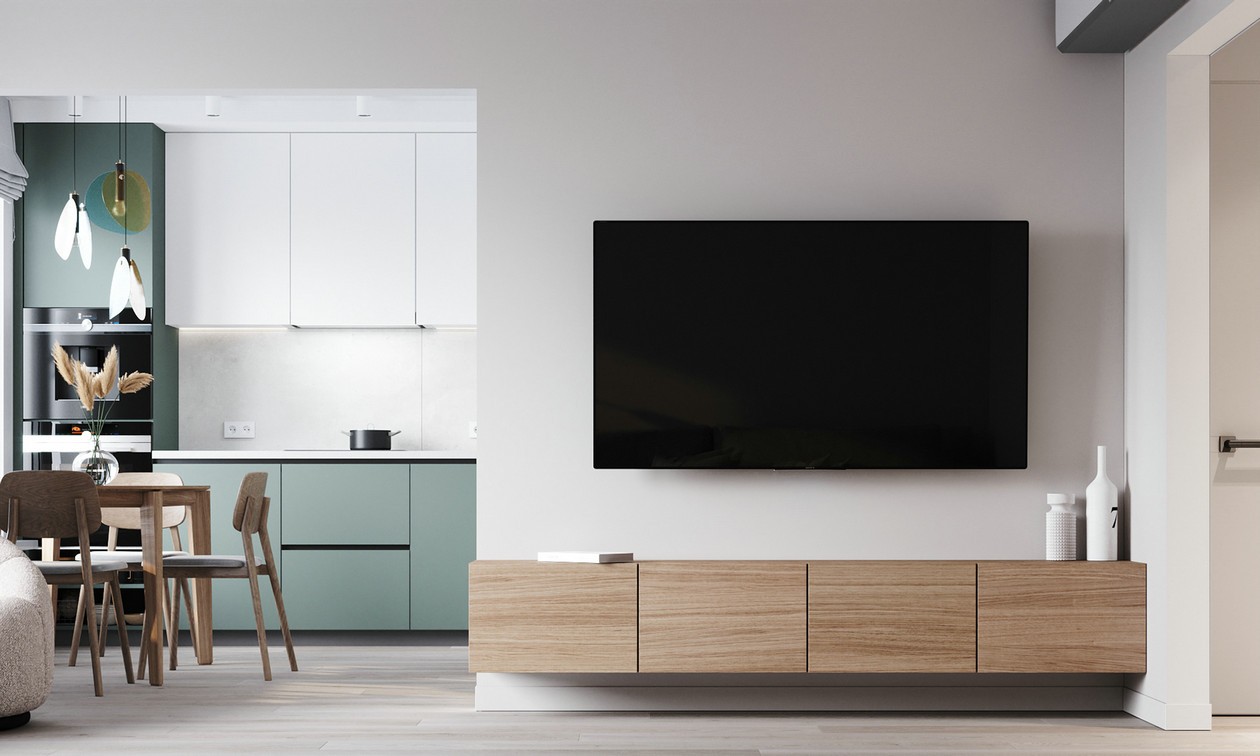 95㎡清爽原木风 纯粹自然的空间气质-2