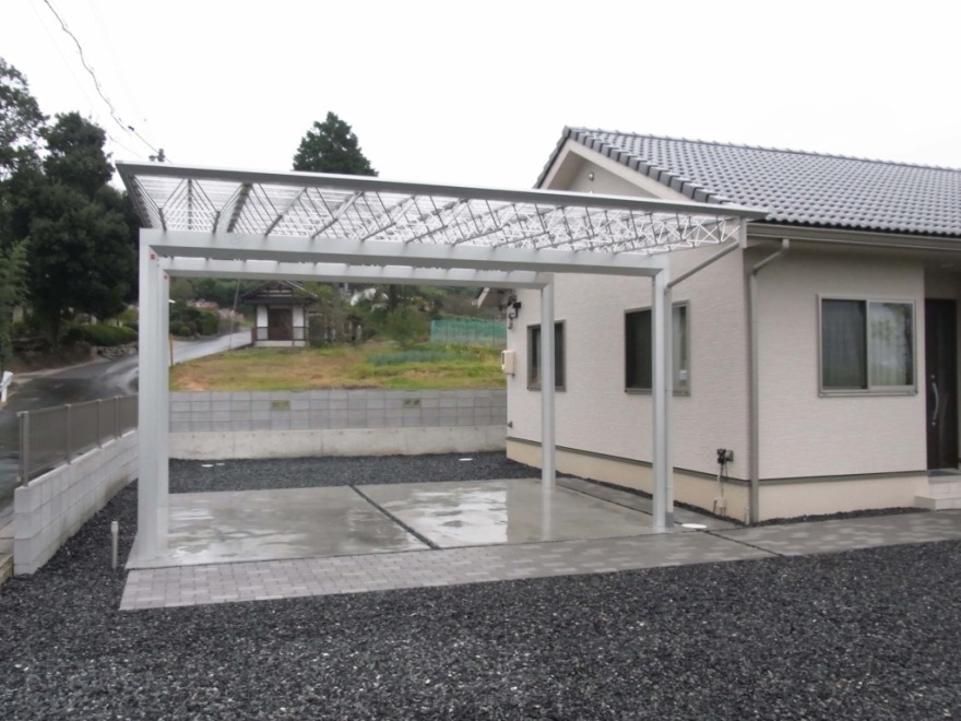 平屋建て和風モダン住宅の新築外構-17