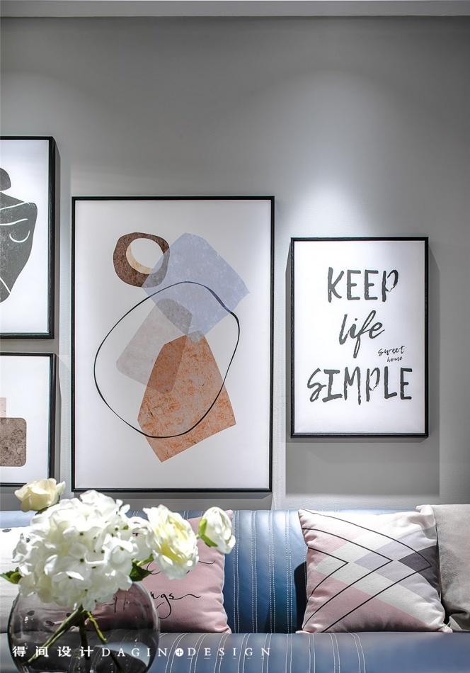 无主灯设计客厅，品味轻复古沙发与西厨空间-13