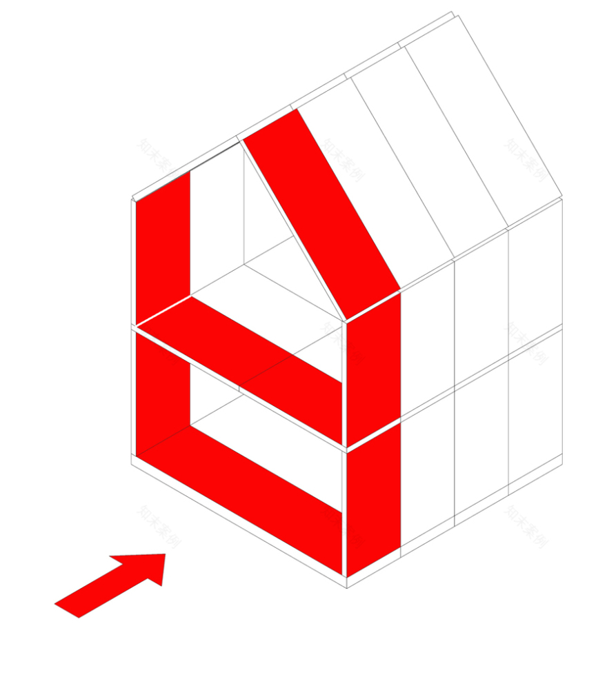 斜向模块化住宅 | 智利 Shotgun House-55