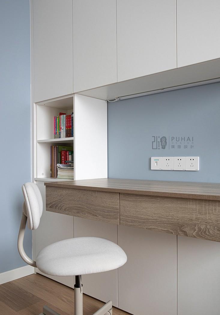 89㎡现代简约三居室,点亮生活的活力橙色沙发-37