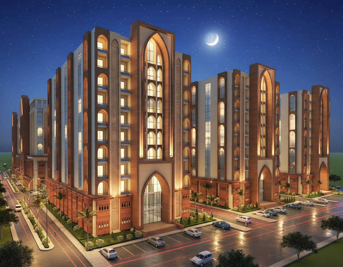 伊斯梅利亚伊斯兰风格混合用途建筑丨未明确提及专门设计方（涉及相关工作的有埃及工程集团）-8