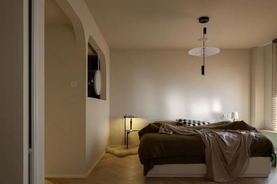 70㎡小黑屋变身法式“奶色治愈系”丨中国北京丨云深空间设计事务所-57