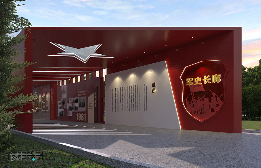 部队-军史文化长廊设计-4