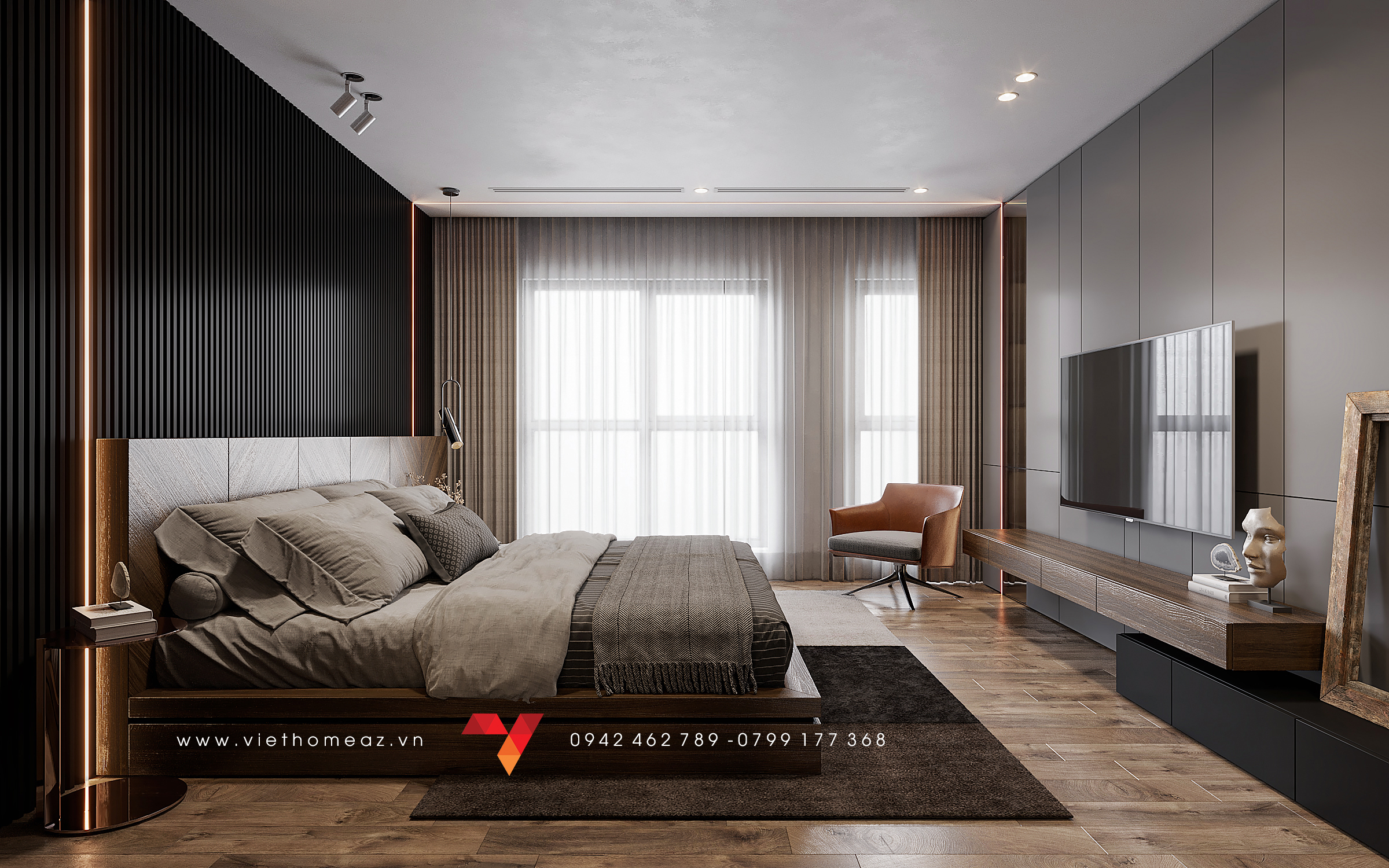 The Terra An Hung 公寓室内设计丨越南河内丨VietHome 建筑与室内设计公司-26