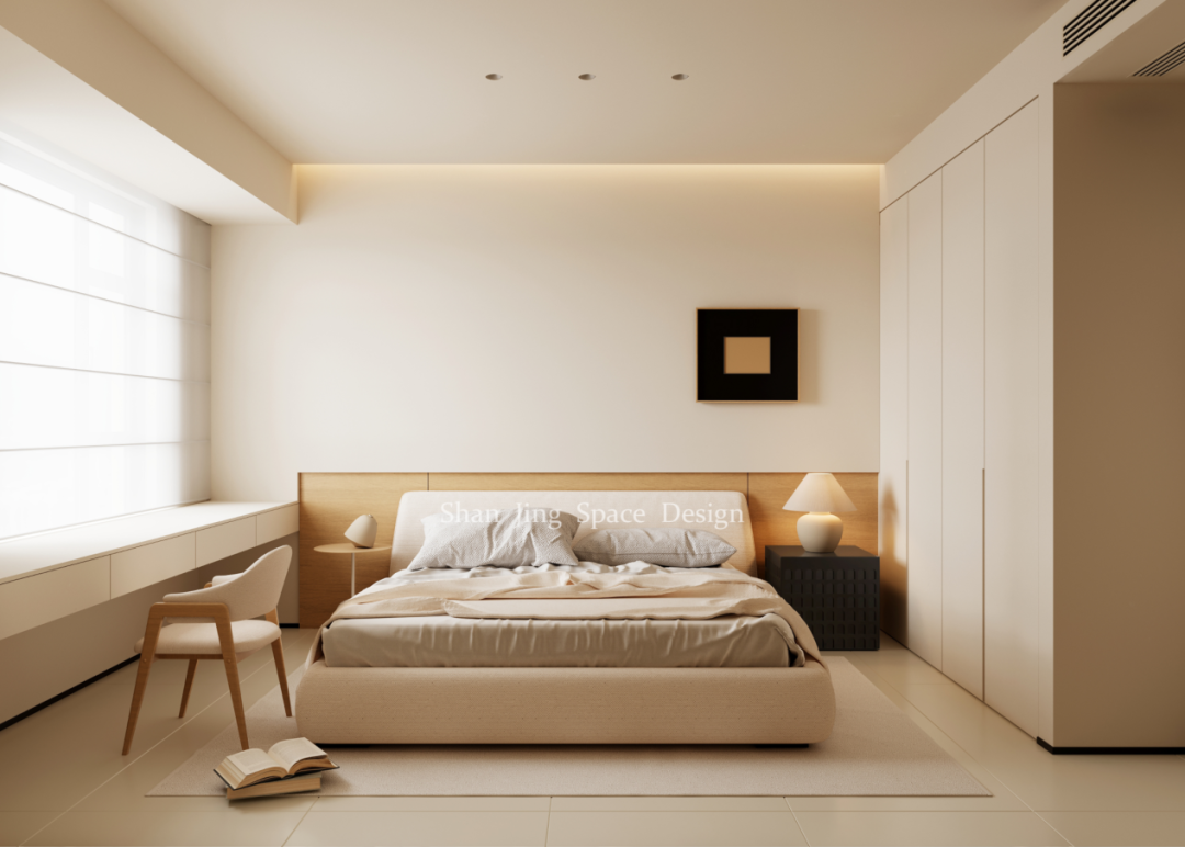 山境空间新案| 柔光之境：现代原木奶油风的治愈叙事-67