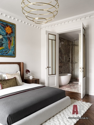 4室斯大林风格公寓室内设计丨设计师 Екатерина Бочарова-56