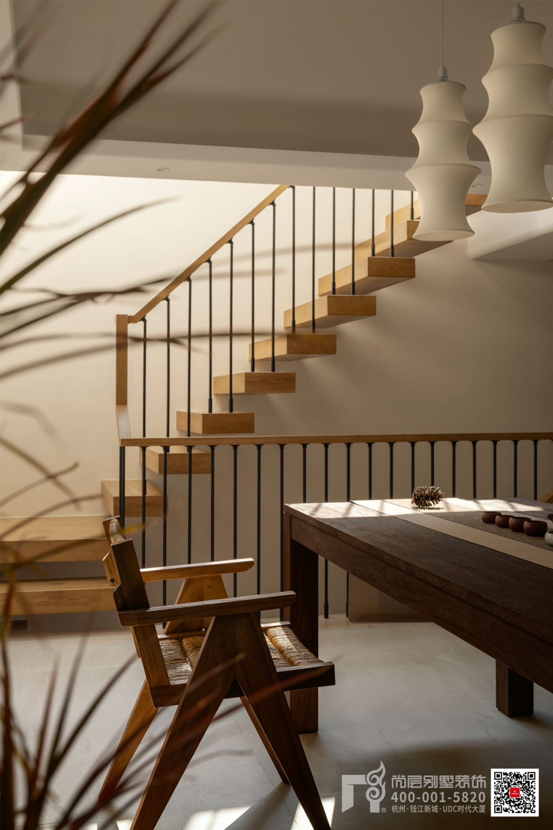 500㎡富春壹号院·木影流光·自然叙事的现代“剪影”别墅丨杭州尚层装饰-73