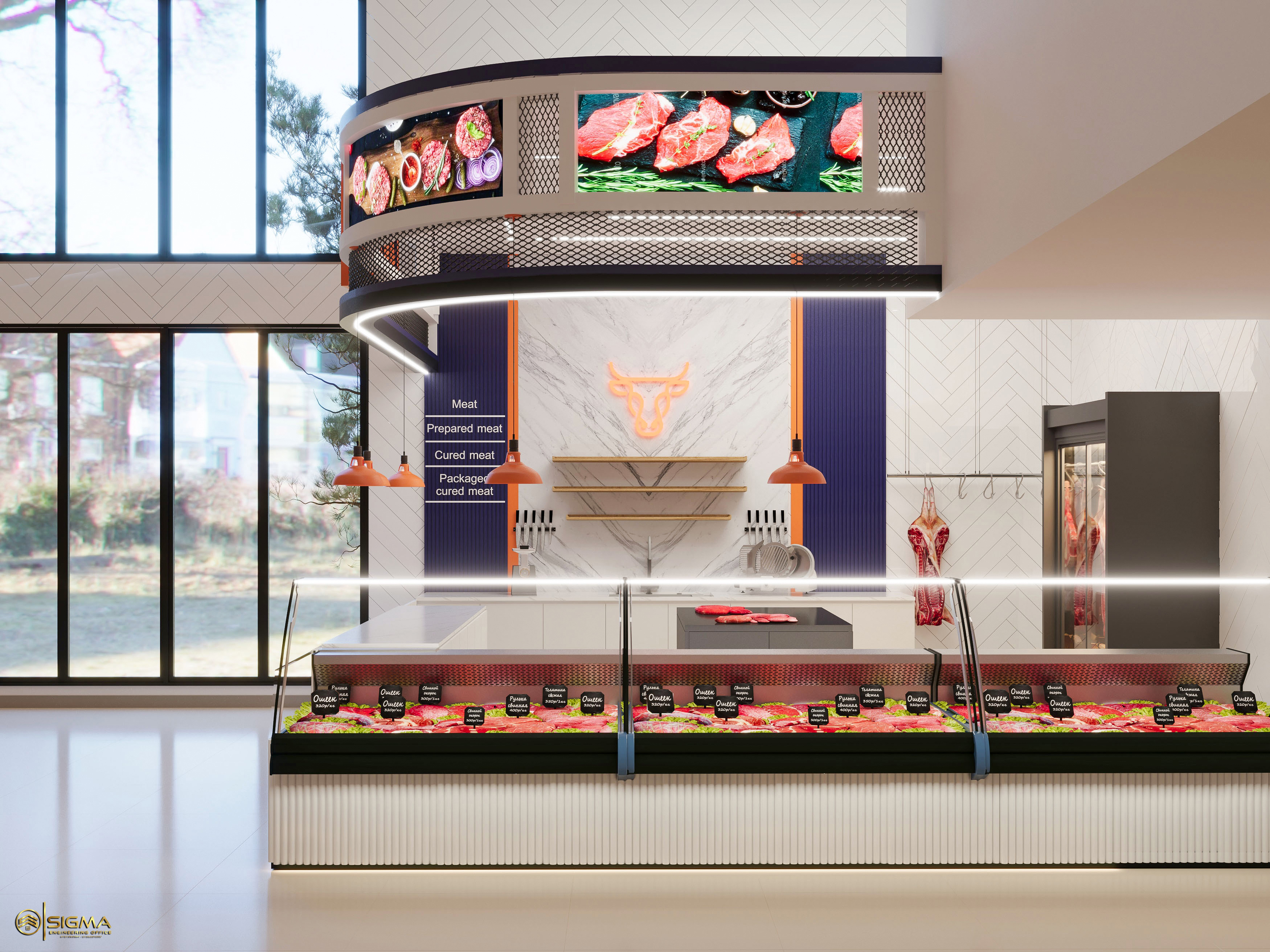 Butcher zone  Lera 市场室内设计丨沙特阿拉伯-6