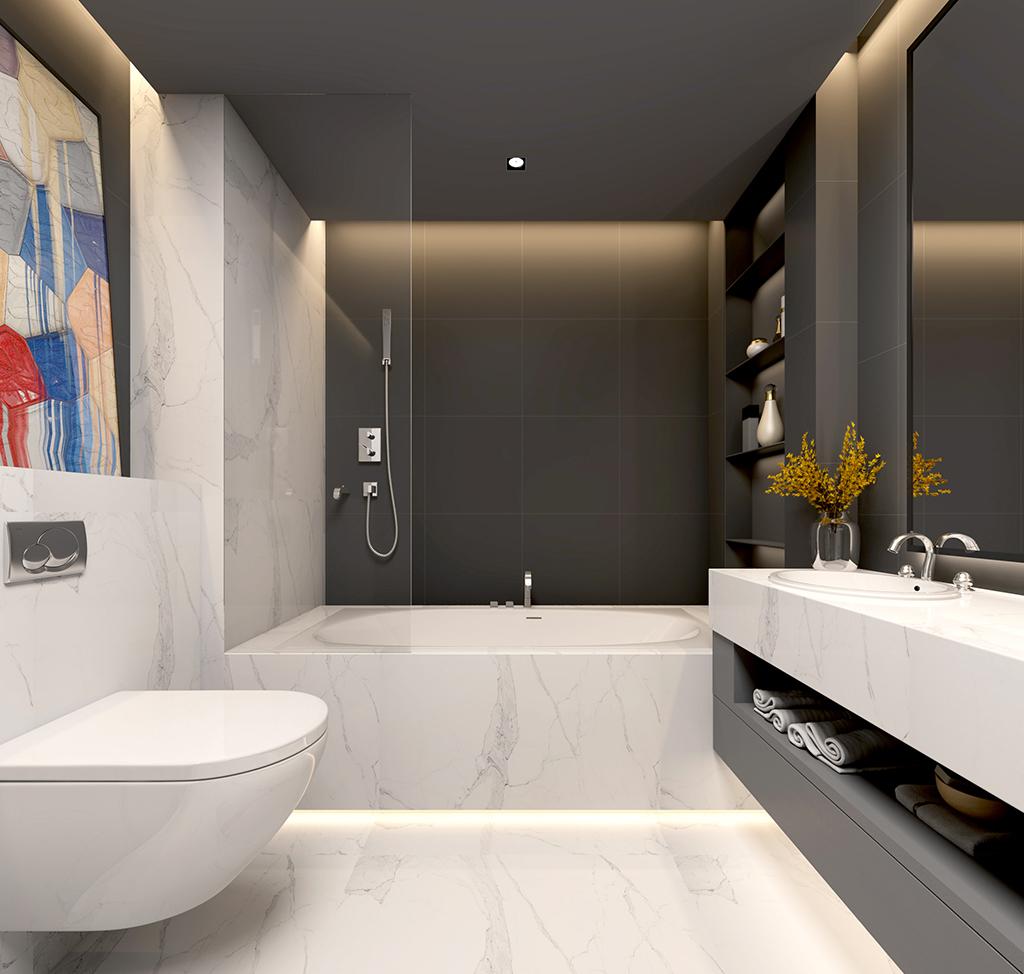 昆仑域 126 平米三室极简装修艺术美学鉴赏-12