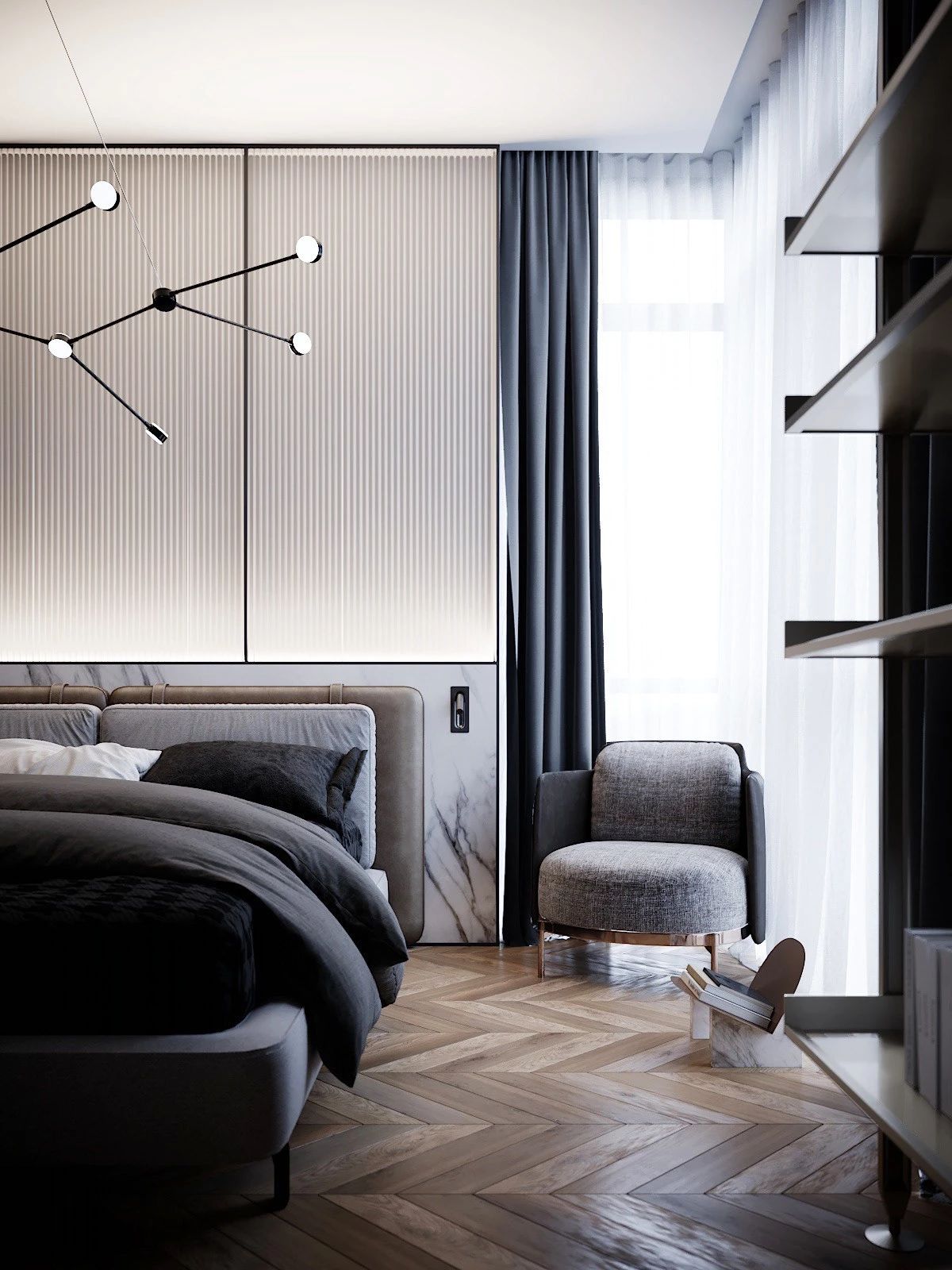 现代 60㎡轻奢风公寓-26