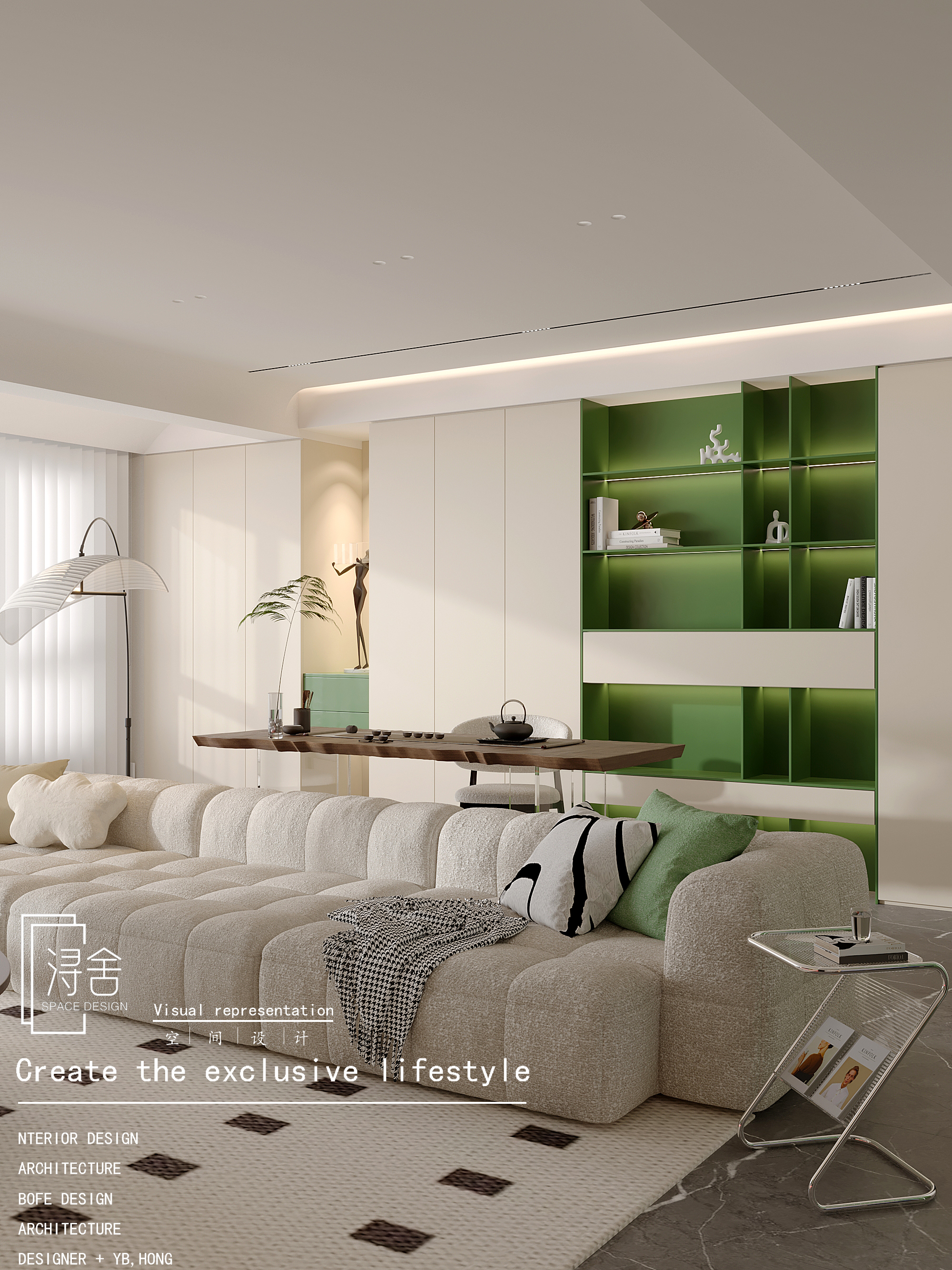 现代简约大平层客餐厅设计丨浔舍空间设计-7