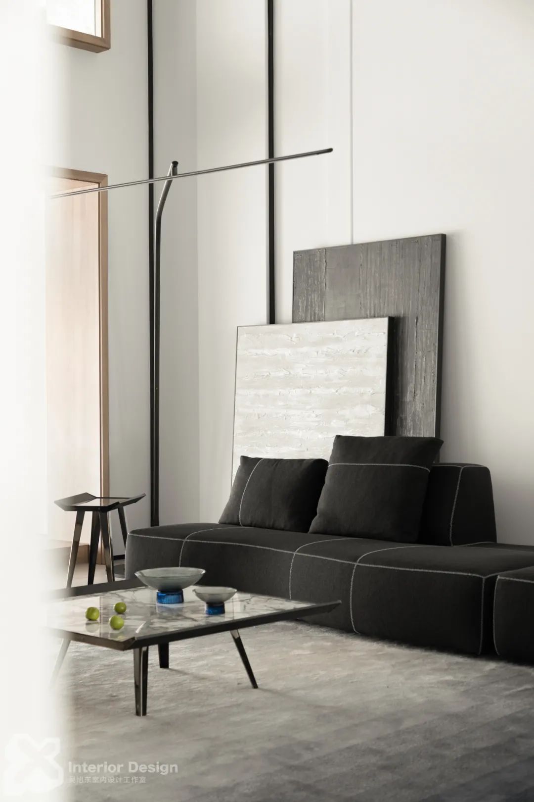 东阳 420㎡极简复式,黑白灰构建纯粹空间-38