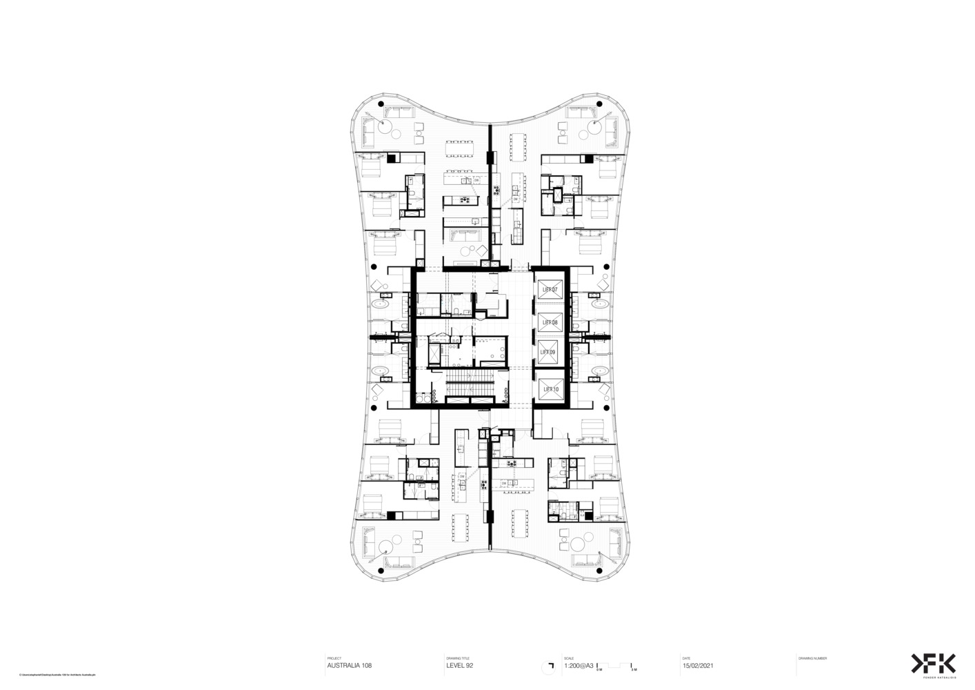 澳大利亚 108 号摩天大楼丨澳大利亚墨尔本丨Fender Katsalidis Architects-59