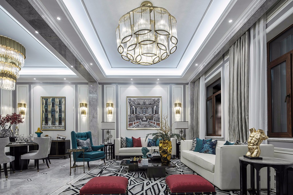520m²法式尊贵奢华样板间设计方案-2