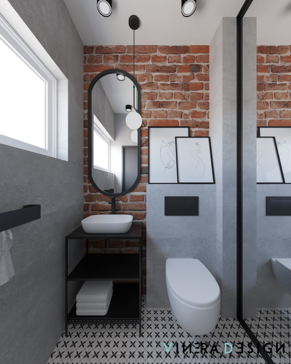 工业风格住宅一层室内设计-90